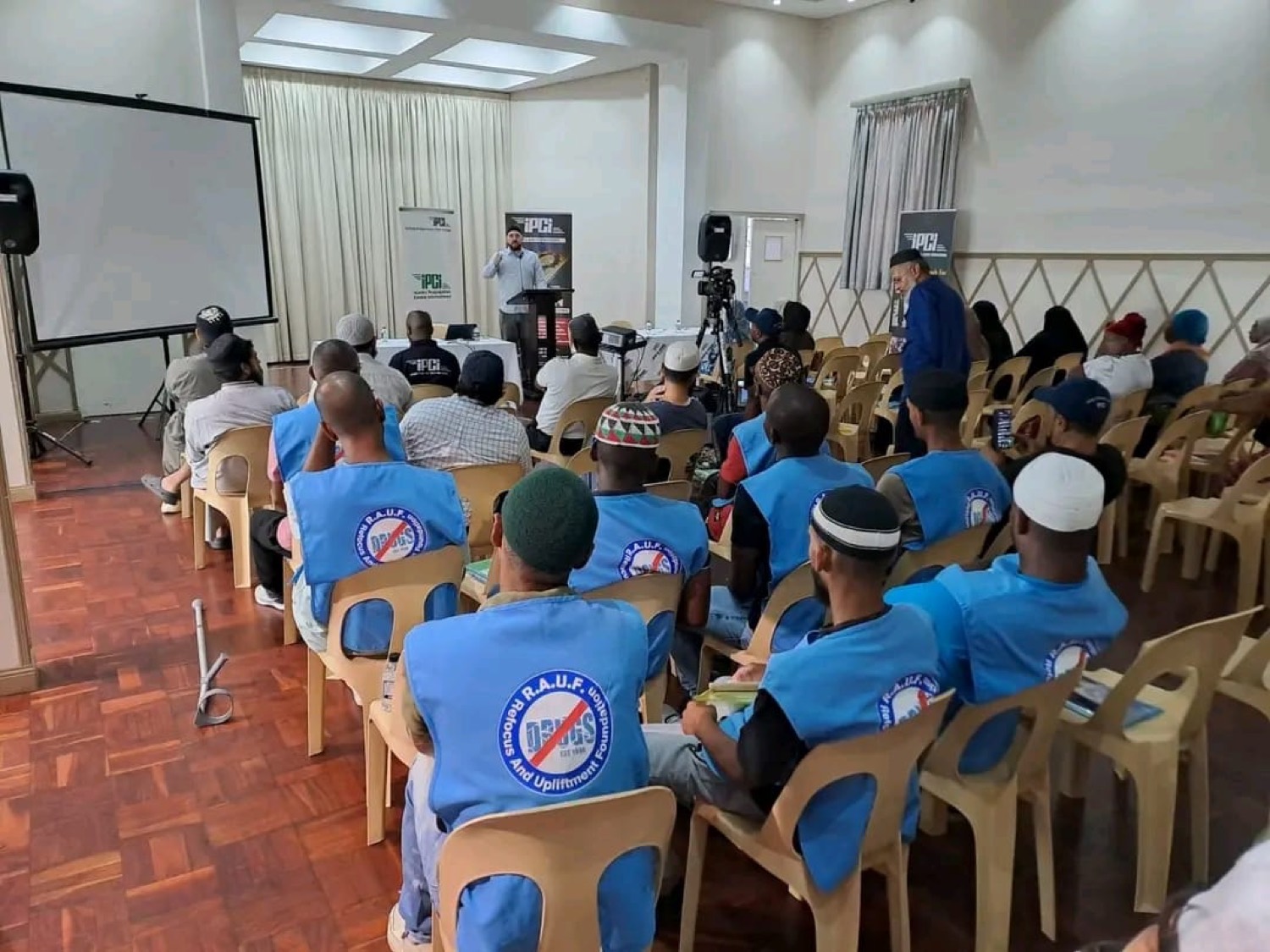 Community outreach lecture in progress