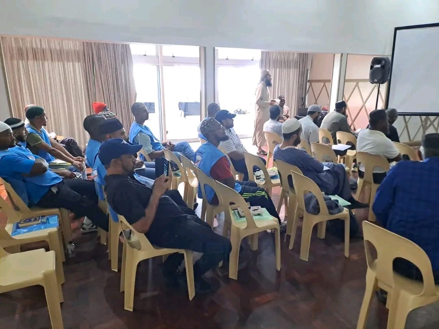 Attendees during a course session