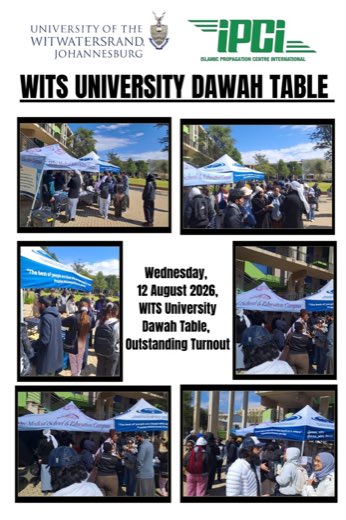 Wits University Dawah Table