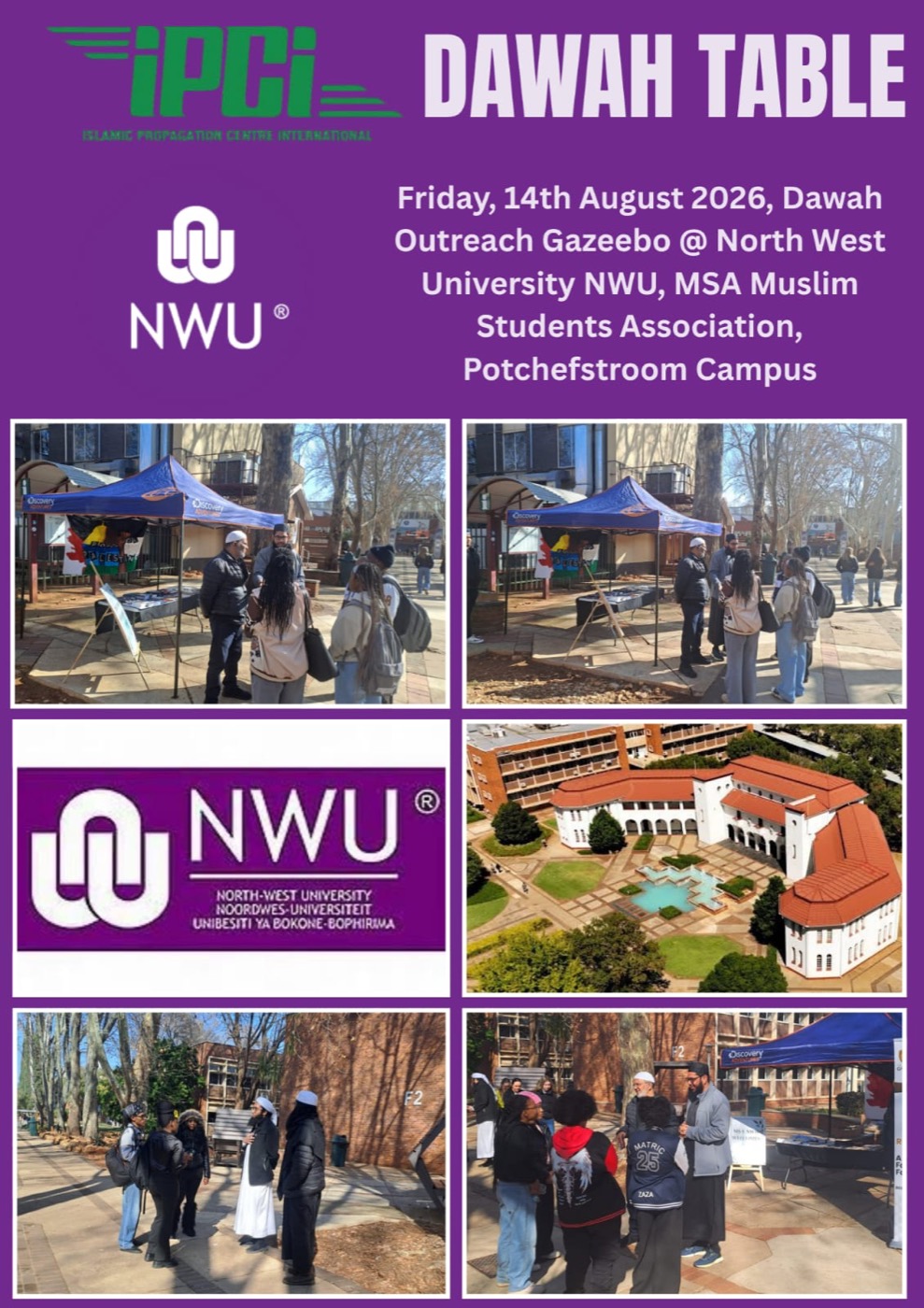 Dawah Table — North-West University, Potchefstroom Campus