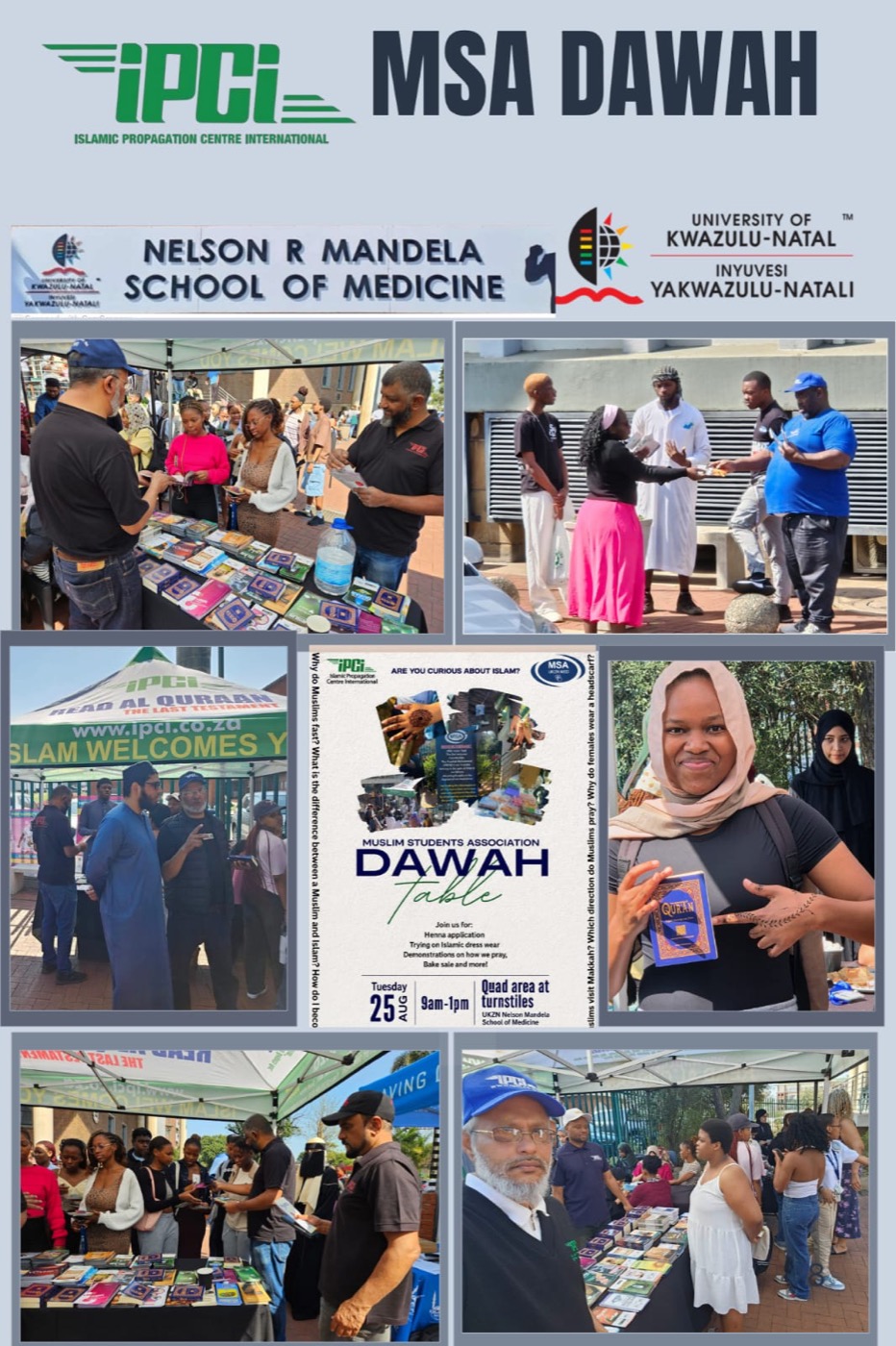 MSA Dawah Table — UKZN Nelson R Mandela School of Medicine