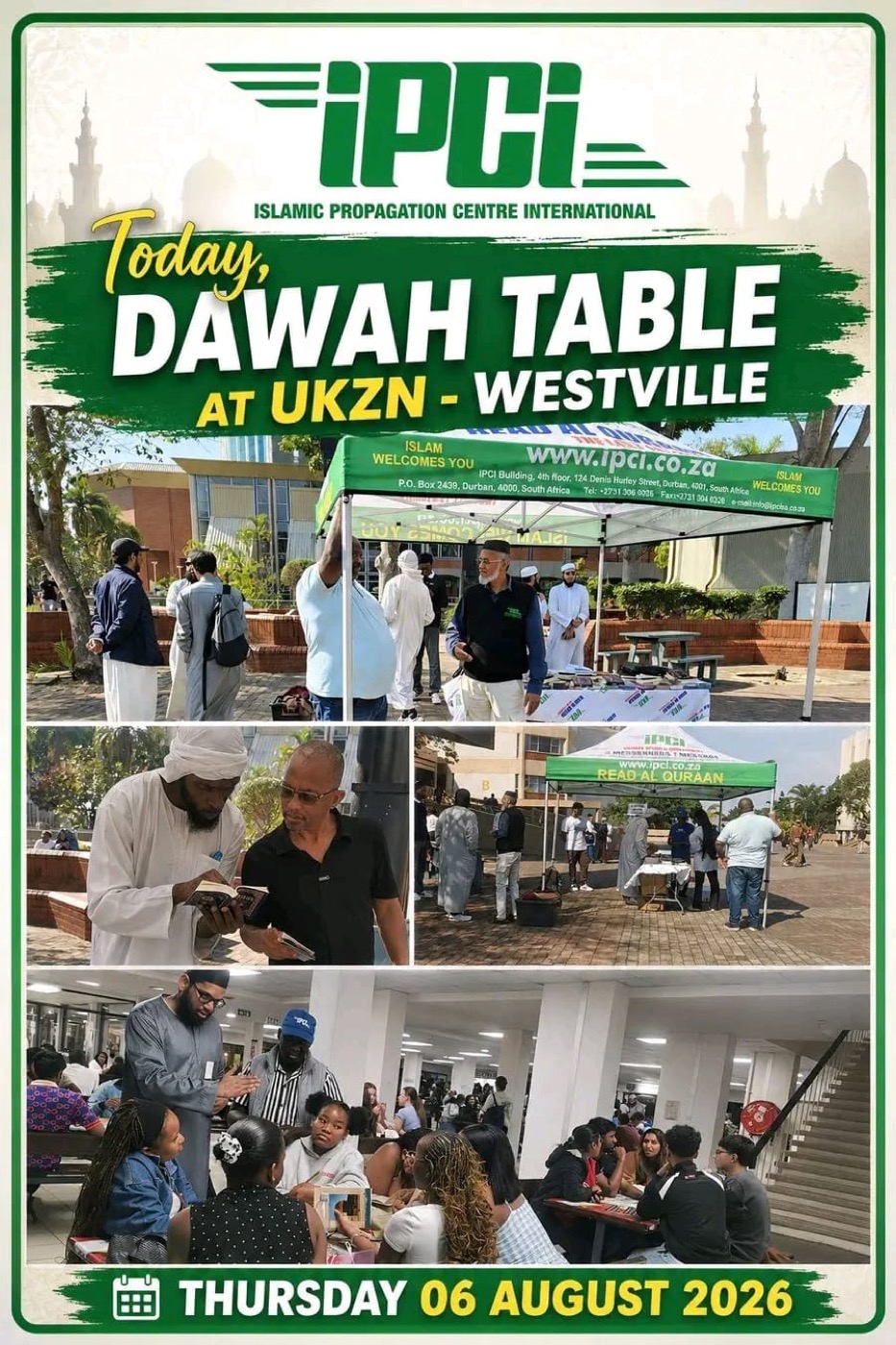 Distributing the Qur’an and Islamic literature on campus